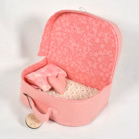 Suitcase with bedding