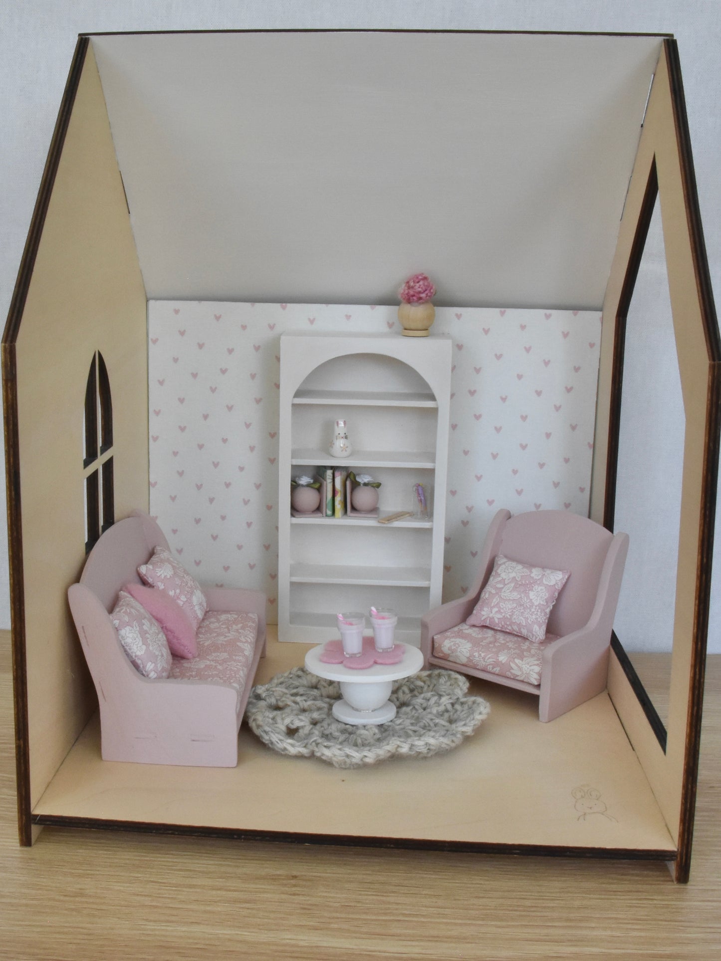 Dolls rooms- living room +. Bedroom