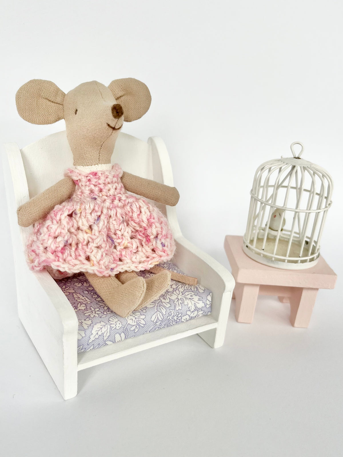 Crochet dress for little sister mouse