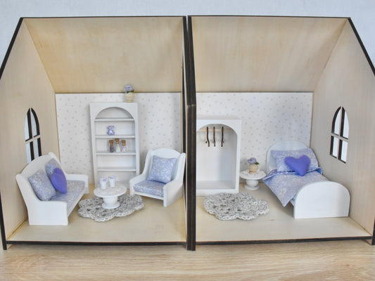Dolls rooms- living room +. Bedroom